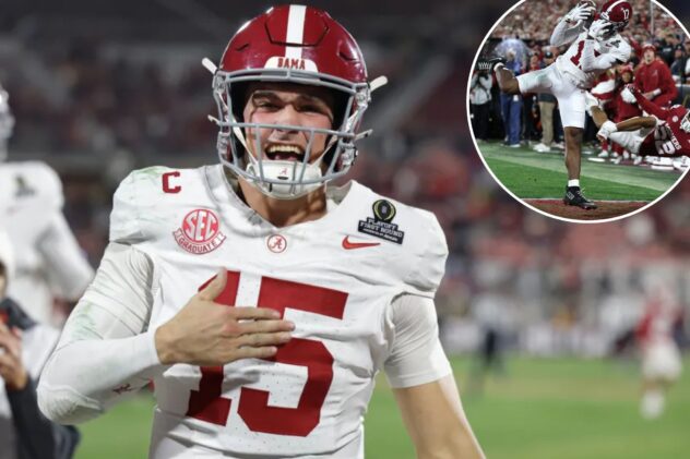 Alabama rallies from 17-point deficit to top Oklahoma, advance in College Football Playoff