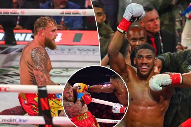Anthony Joshua knocks out Jake Paul in sixth round of hyped fight