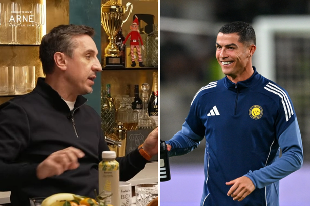 Gary Neville relates to Jamie Carragher and Mohamed Salah with Cristiano Ronaldo comparison