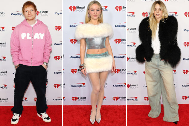 iHeartRadio Z100’s Jingle Ball 2025 red carpet: Ed Sheeran, Zara Larsson, Reneé Rapp and more