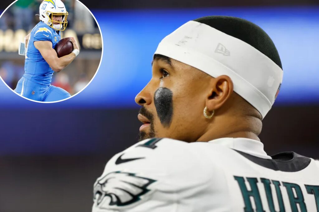 Jalen Hurts’ brutal OT interception — one of four — dooms Eagles in messy loss to Chargers