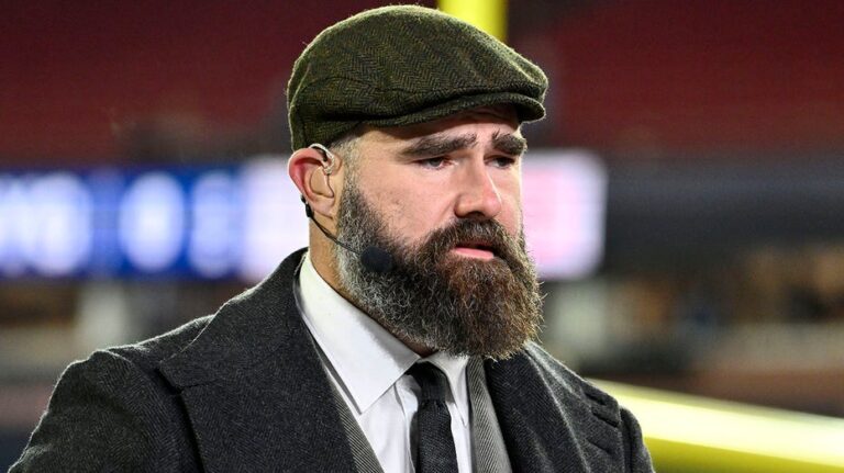 Jason Kelce makes desperate plea for NFL teams to drop halftime dog act