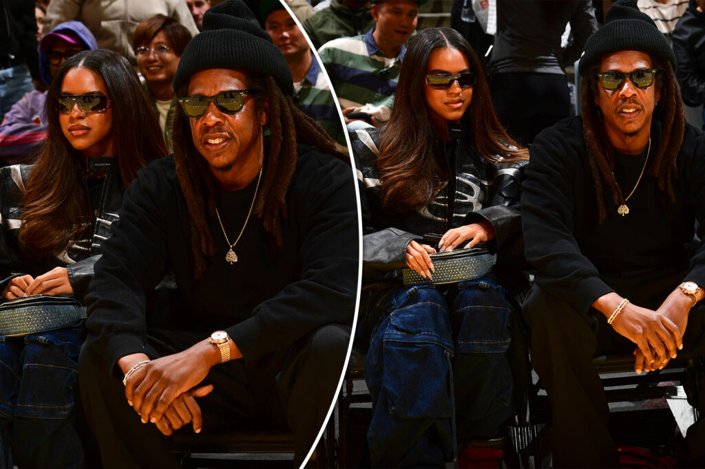 Jay-Z, Blue Ivy take in Lakers-Spurs game with courtside seats