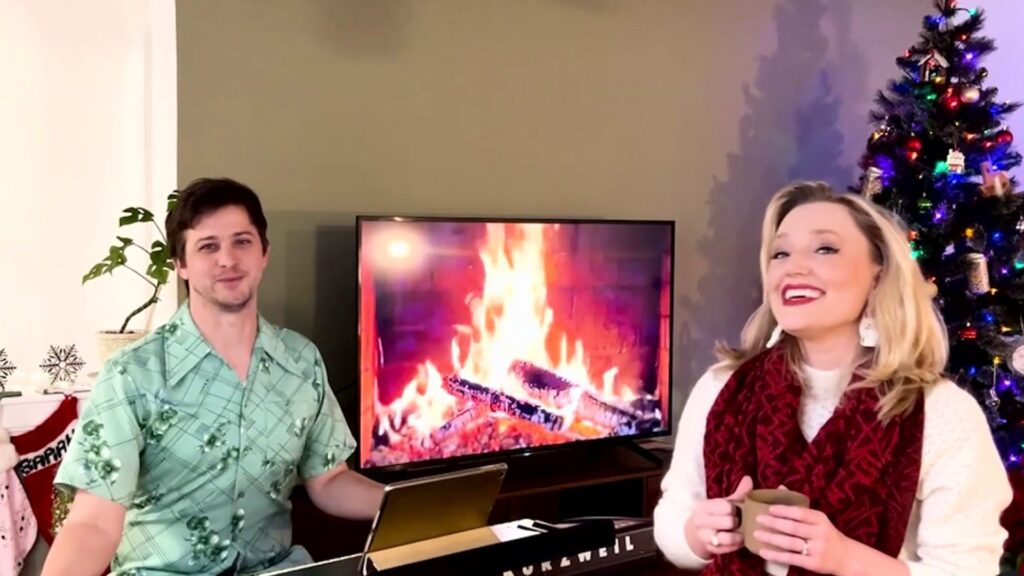 KSAT Meteorologist Sarah Spivey and her husband sing ‘Silent Night’