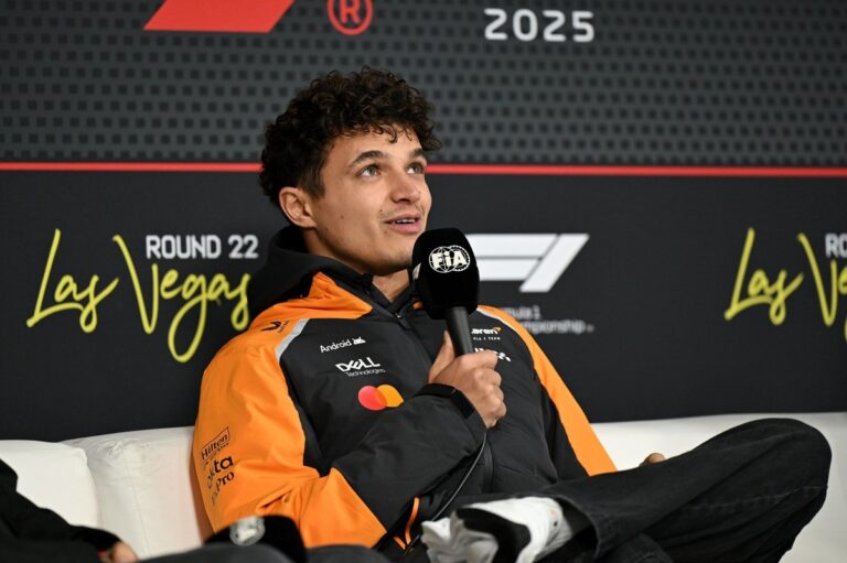 Lando Norris becomes 21st F1 champion to sign Sir Jackie Stewart's legendary helmet