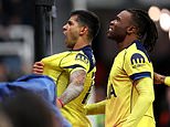 PREMIER LEAGUE RECAP: Latest score and updates as Cristian Romero scores double - including a 95th-minute equaliser - to save Spurs' blushes and lift the pressure off under-fire Thomas Frank