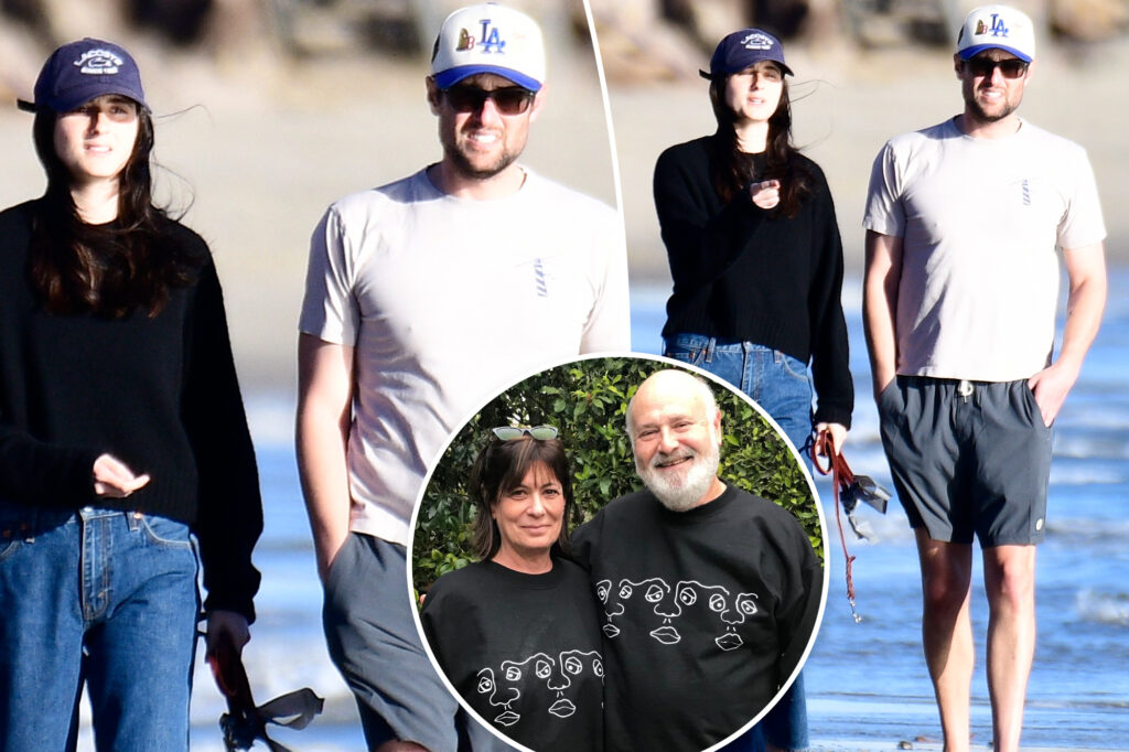 Romy and Jake Reiner put on a united front in first photos together since their parents Rob and Michele’s murders