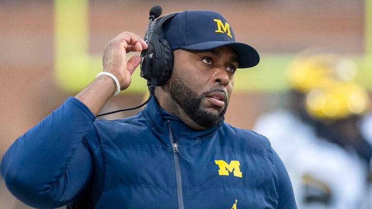 Sherrone Moore 'had long history of domestic violence' against Michigan staffer, attorney alleges