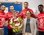 ‘This is something he is never going to forget’: Arsenal stars bring festive joy to Great Ormond Street