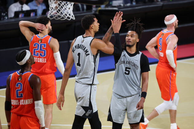 Wemby’s return sparks Spurs win over Thunder and into the NBA Cup Finals