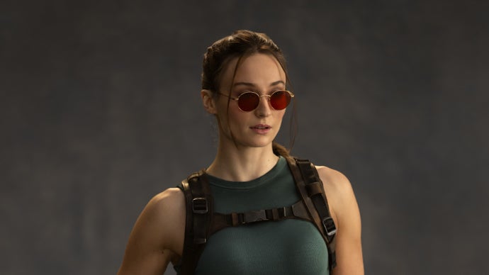 First images of Sophie Turner as Lara Croft revealed in classic game attire
