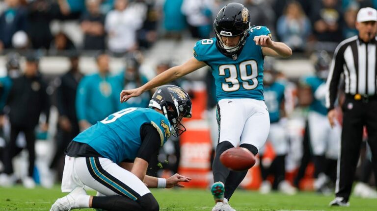 Jaguars’ Cam Little, who kicked longest NFL field goal earlier this season, knocks down 67-yarder