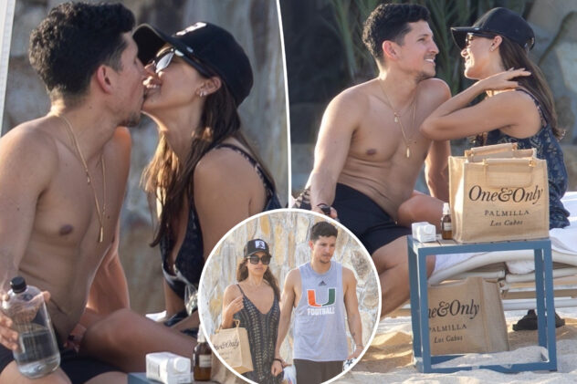 Jessica Alba and Danny Ramirez share passionate kiss on steamy Mexico vacation