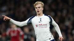Spurs' Bergvall 'facing up to three months out'