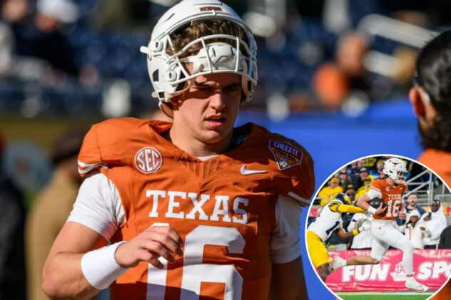 Arch Manning out of walking boot after surgery — but his spring will be limited