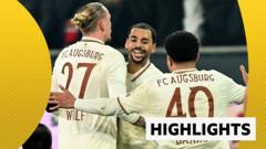 Augsburg mark landmark game with win over Cologne
