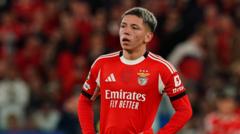 Benfica's Prestianni gets provisional one-match ban after Vinicius incident