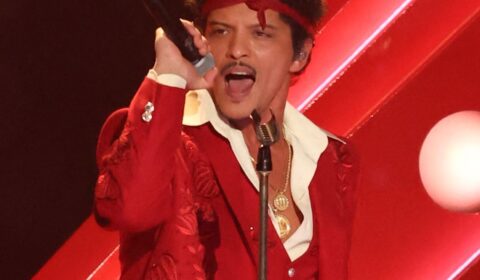 Bruno Mars Performs First Solo Song at Grammys in Nearly 10 Years