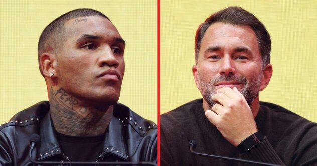 Eddie Hearn reacts to Conor Benn facing Regis Prograis in first fight after split