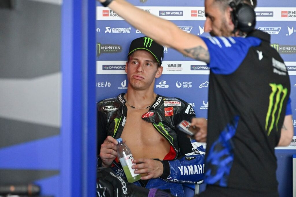 Fabio Quartararo's gesture shows his growing frustration with Yamaha