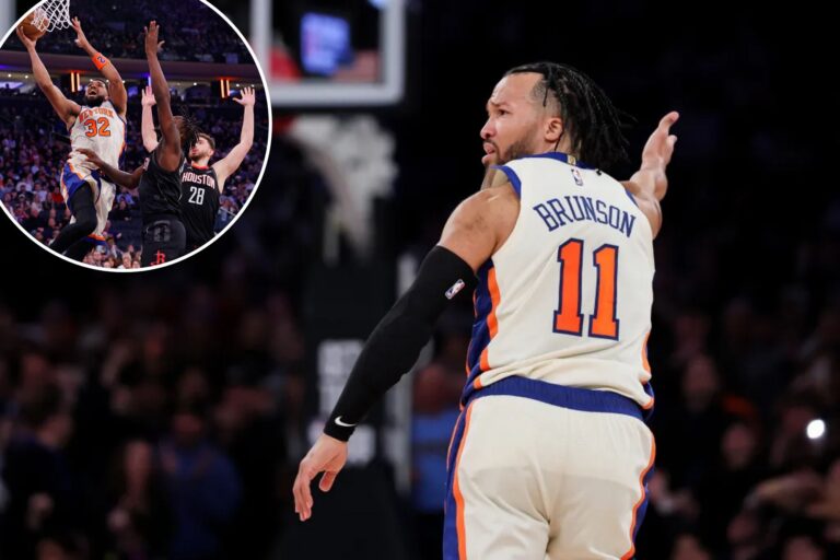 Jalen Brunson’s late heroics propel Knicks to crazy comeback win over Rockets