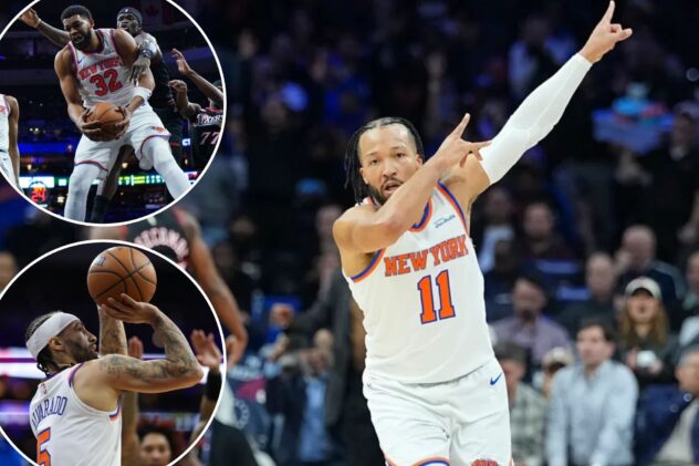 Knicks head into All-Star break with 49-point demolition of 76ers