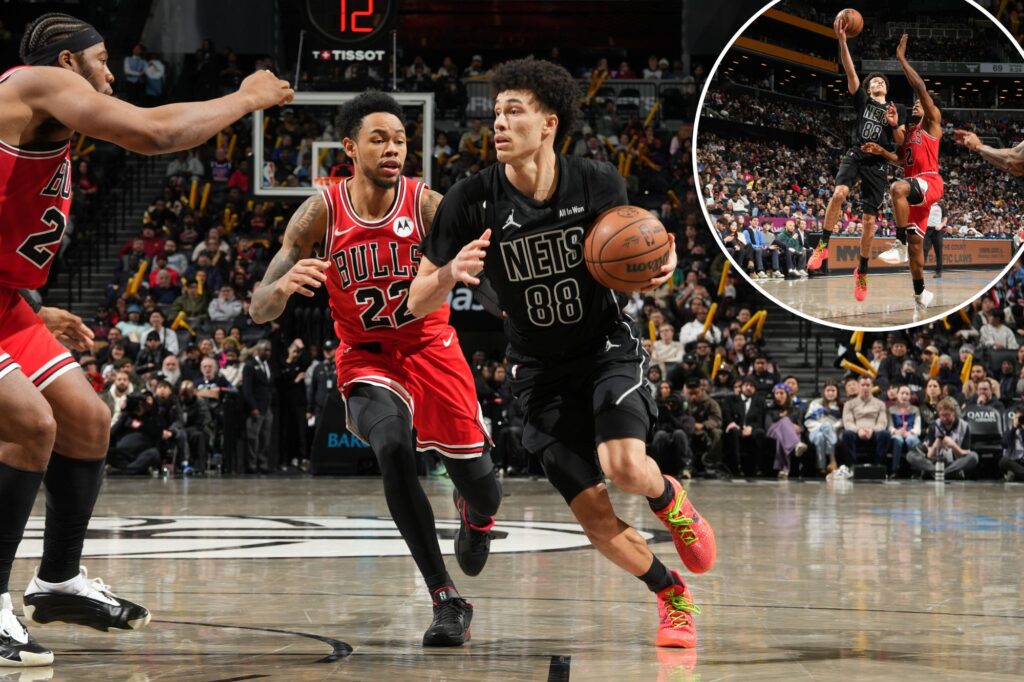 Nolan Traore powers shorthanded Nets to win over Bulls as rookie’s emergence continues
