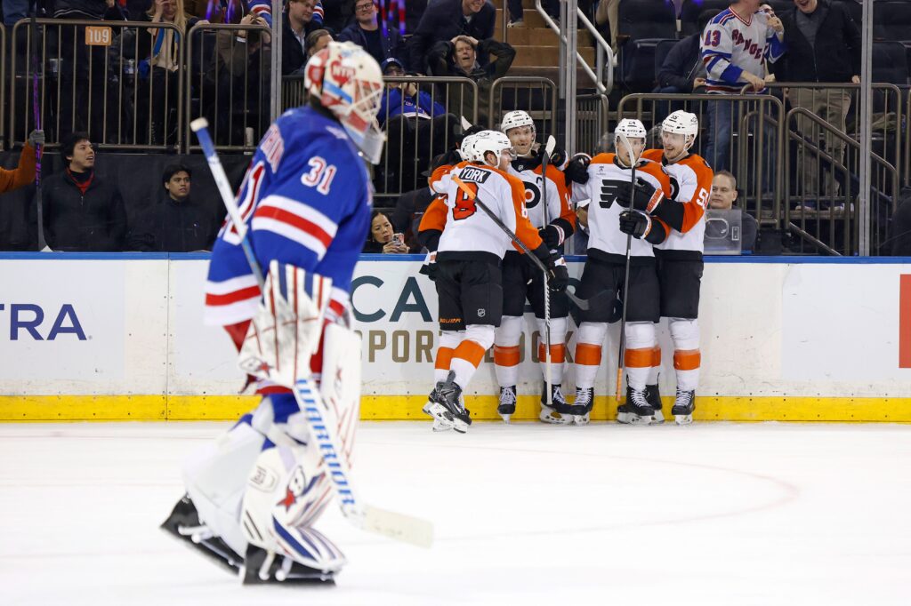 Rangers fall to Flyers in overtime as home woes hit new low after Olympic break