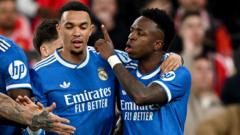 Real Madrid tie at Benfica halted over Vinicius racism allegation