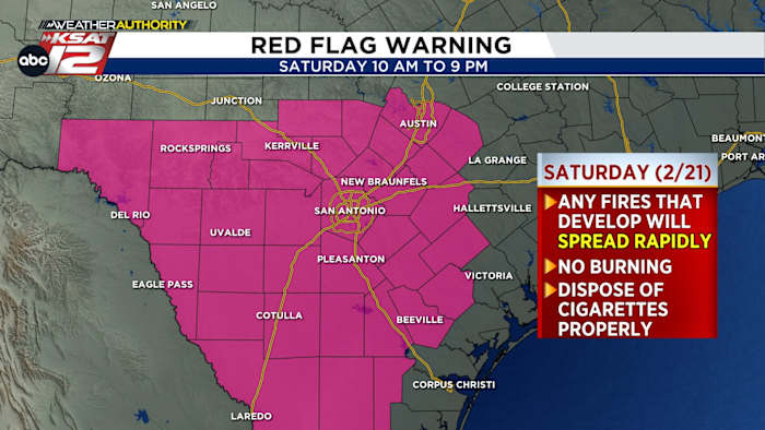 Red Flag Warning brings elevated fire risk Saturday