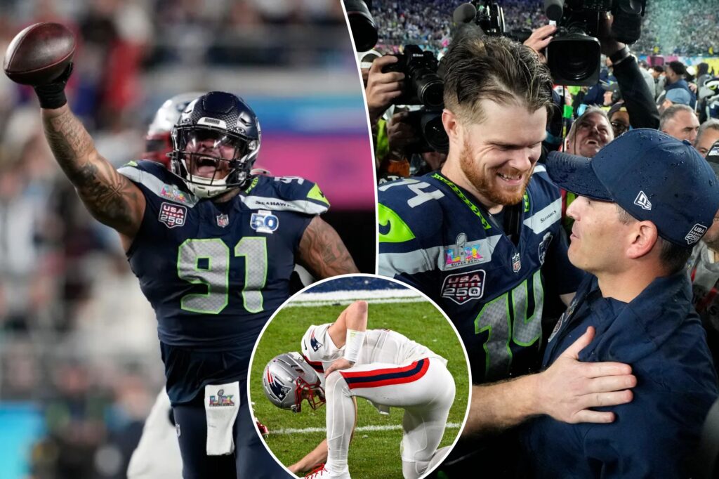 Seahawks dominate Drake Maye, Patriots to win Super Bowl 2026