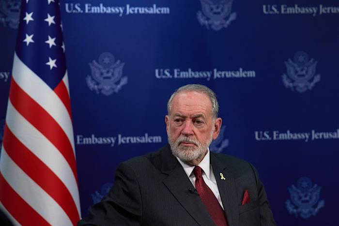 US ambassador causes uproar by claiming Israel has a right to much of the Middle East