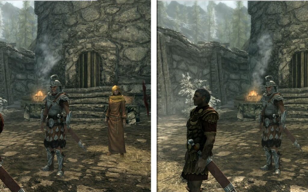 Video: Skyrim Switch 2 Update 1.2 - Side-By-Side Comparison (Visuals Vs Performance Mode)