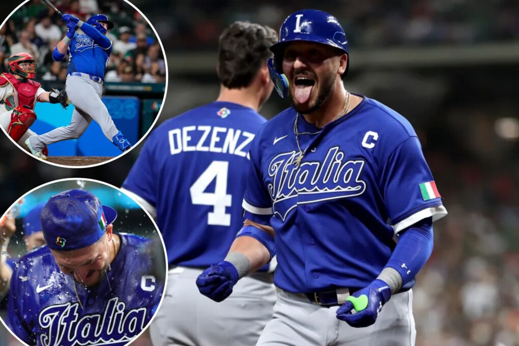 ‘Beaned up’ Vinnie Pasquantino blasts three homers in historic WBC effort for Italy: ‘You’re welcome, USA’