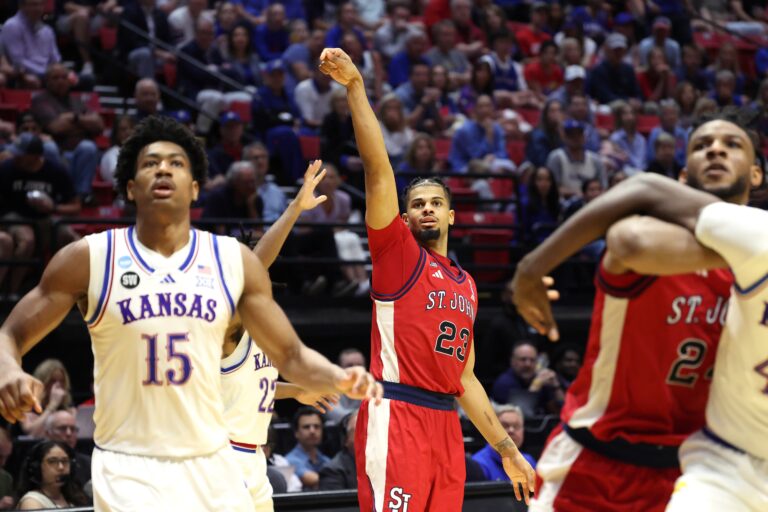 Bryce Hopkins makes St. John’s March Madness history as shooting tear continues