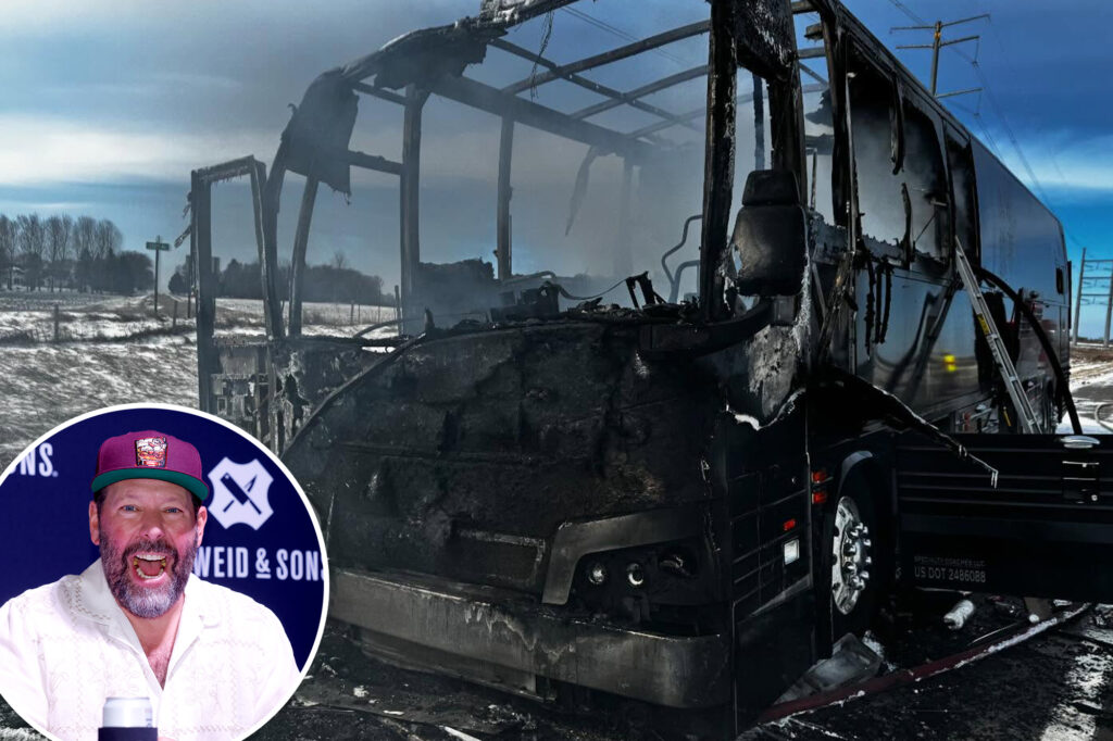 Comedian Bert Kreischer thanks God after devastating tour bus fire that could have killed him