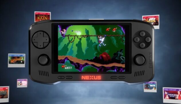 Evercade unveils its next-gen retro gaming handheld Nexus, with analogue sticks and Banjo-Kazooie 1&2 bundled in