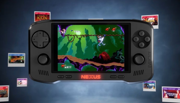 Evercade unveils its next-gen retro gaming handheld Nexus, with analogue sticks and Banjo-Kazooie 1&2 bundled in