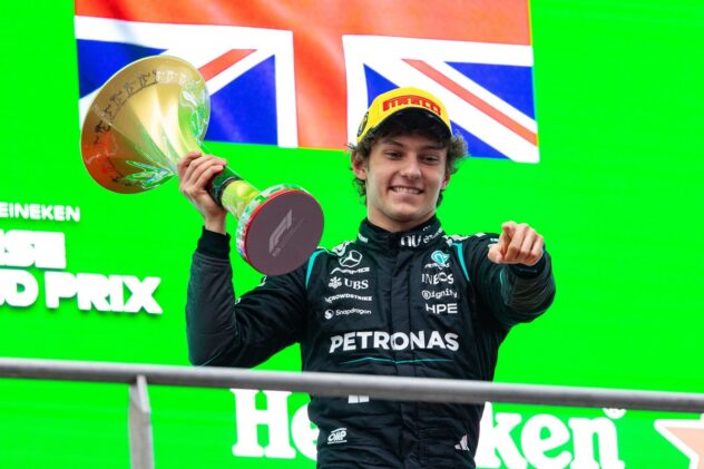 F1 fans stunned by Kimi Antonelli podium mix-up in viral Chinese GP moment