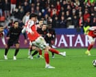 Havertz’s late penalty on return to Leverkusen rescues first-leg draw for Arsenal