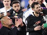 Inside the chaos after Man City's win at Leeds: Pep Guardiola involved in stand-off with fans who hurled x-rated insults at him, star is led away after goading supporters and players clash as Daniel Farke is sent off