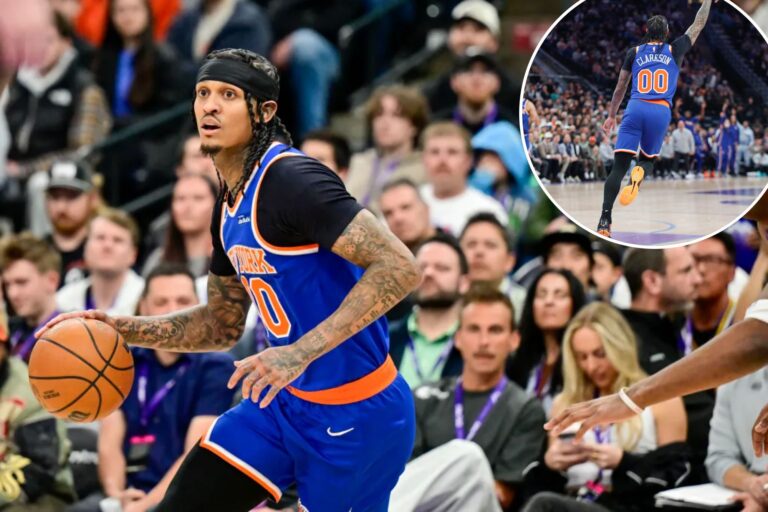Jordan Clarkson puts on show off bench to help Knicks rally to beat Jazz