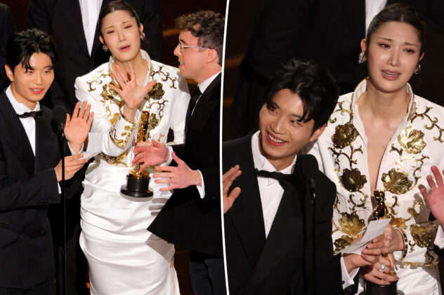 ‘KPop Demon Hunters’ winners rudely interrupted during Oscars 2026 acceptance speeches