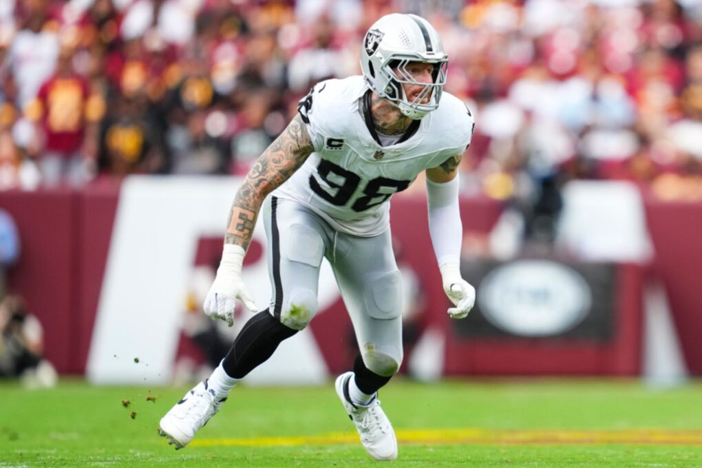 Maxx Crosby thrilled to be returning to Raiders as trade questions loom: ‘Run that s–t’