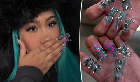 North West, 12, debuts daring new manicure with spikes, piercings after backlash