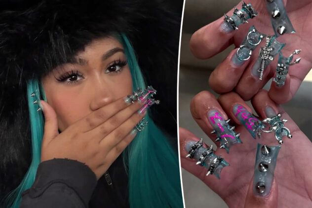 North West, 12, debuts daring new manicure with spikes, piercings after backlash