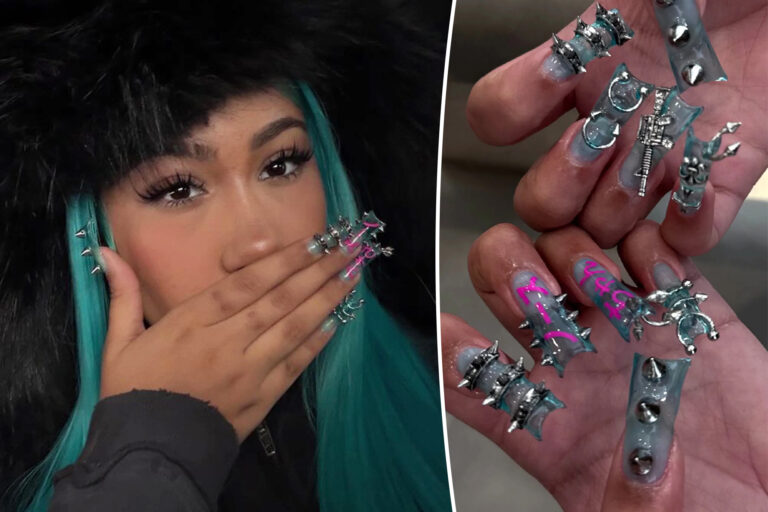 North West, 12, debuts daring new manicure with spikes, piercings after backlash