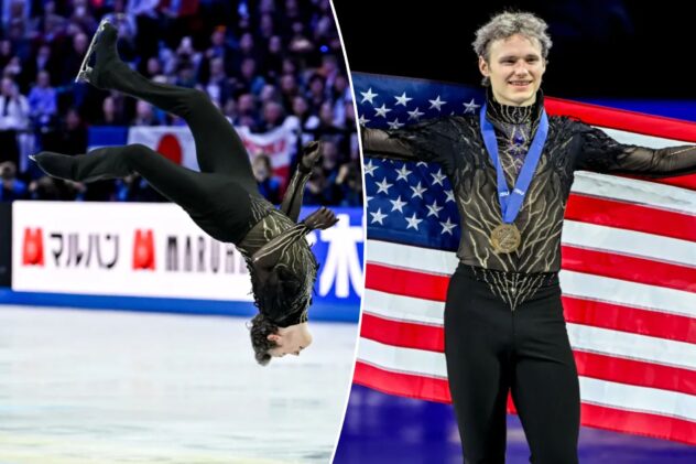 ‘Quad God’ Ilia Malinin avenges Olympic disappointment with backflip for third straight world title