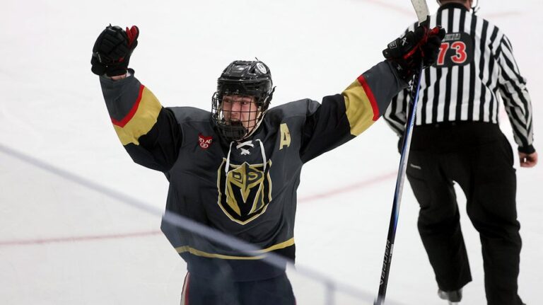 RI hockey player whose family members were killed by trans shooter scores goal to send team to title game