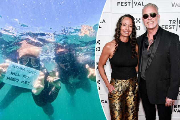 The ‘Jaws’-dropping way Metallica’s James Hetfield, 62, proposed to girlfriend Adriana Gillett, 45